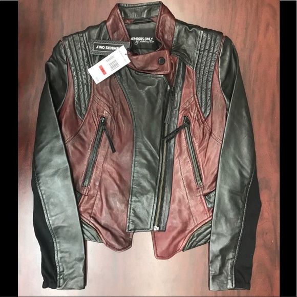 Members Only Jackets & Blazers - Members only  leather jacket bureaux/Black,NWT